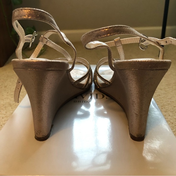 David’s Bridal dressy, strappy heels - Picture 6 of 7